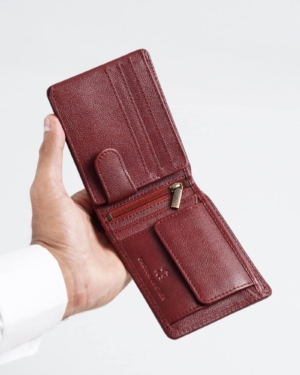 Cambridge Men’s Original Leather Wallet (Brown & Cherry Blend)