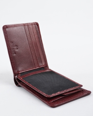 Hudson Men’s Original Leather Wallet (Brown & Cherry Blend)