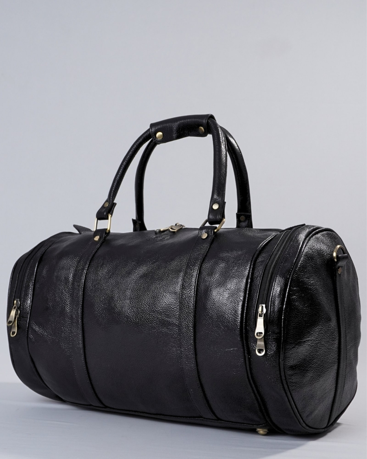 Weekender Duffle - Original Leather Travel Bag (Black) Weekender Duffle - Original Leather Travel Bag (Black)