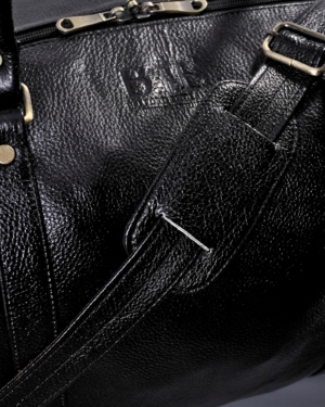 Weekender Duffle - Original Leather Travel Bag (Black)