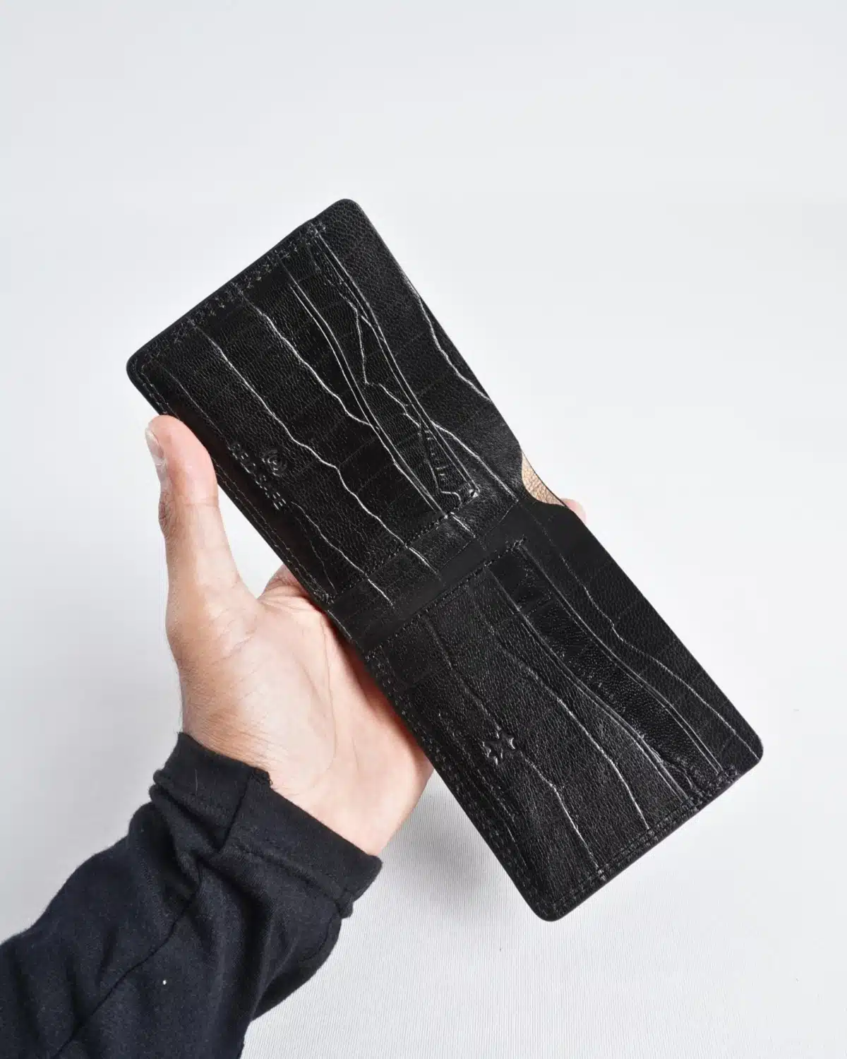 Berlin - Men’s Original Leather Wallet (Croco Black) Berlin - Men’s Original Leather Wallet (Croco Black)