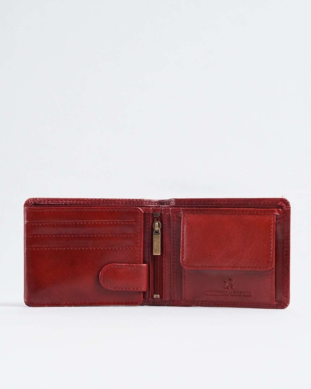 Cambridge (Limited Edition) Men’s Original Leather Wallet - cherry-blend - Color: Cherry-blend