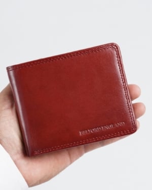 Cambridge (Limited Edition) Men’s Original Leather Wallet - cherry-blend - Color: Cherry-blend