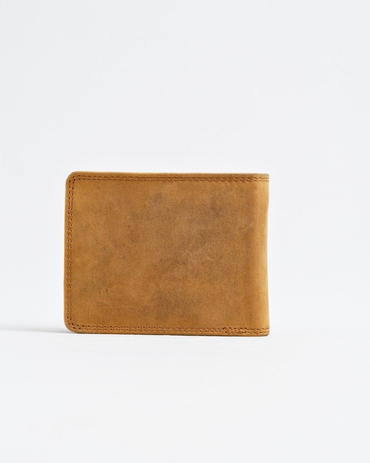 Cambridge (Limited Edition) Men’s Original Leather Wallet - Rugged Tan - lion - Color: Lion