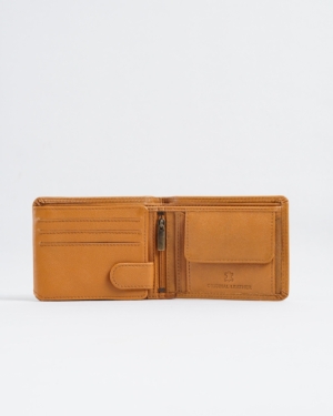 Cambridge - Men’s Original Leather Wallet - Rich Tan (Lion)