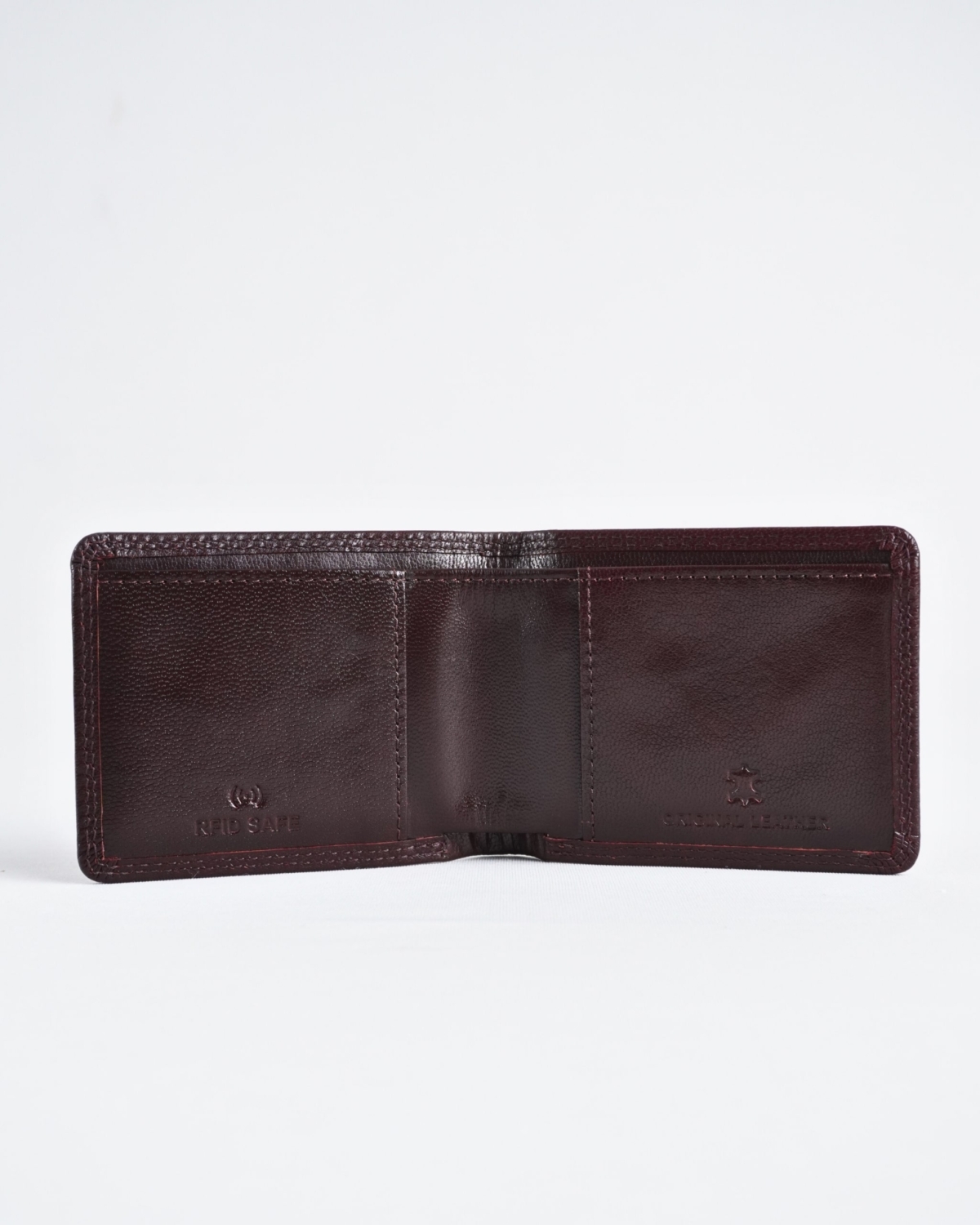 Conway - Men’s Original Leather Sleek Wallet (Cherry) Conway - Men’s Original Leather Sleek Wallet (Cherry)