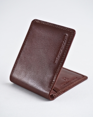 Conway - Men’s Original Leather Sleek Wallet (Cherry)