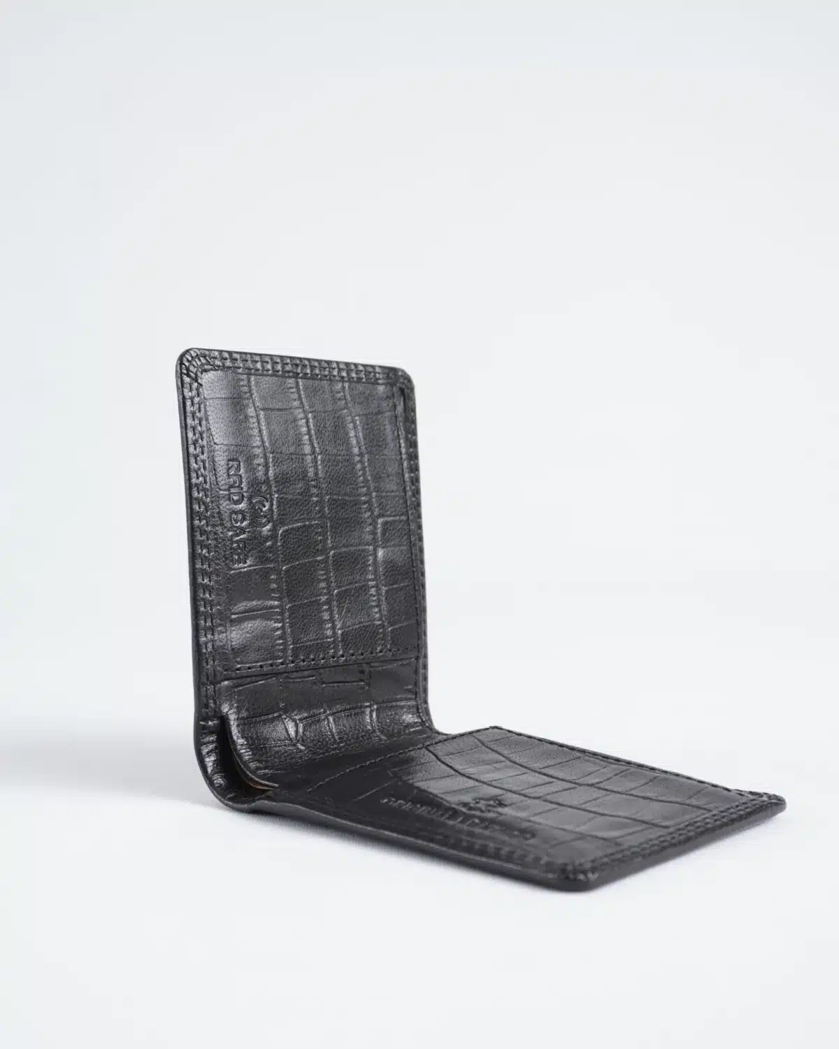 Conway - Men’s Original Leather Wallet (Croco Black) Conway - Men’s Original Leather Wallet (Croco Black)