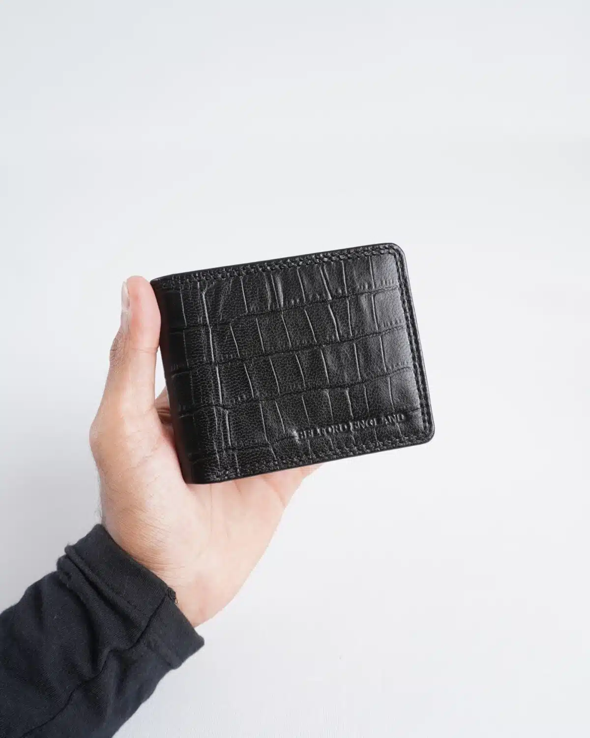 Conway - Men’s Original Leather Wallet (Croco Black) Conway - Men’s Original Leather Wallet (Croco Black)