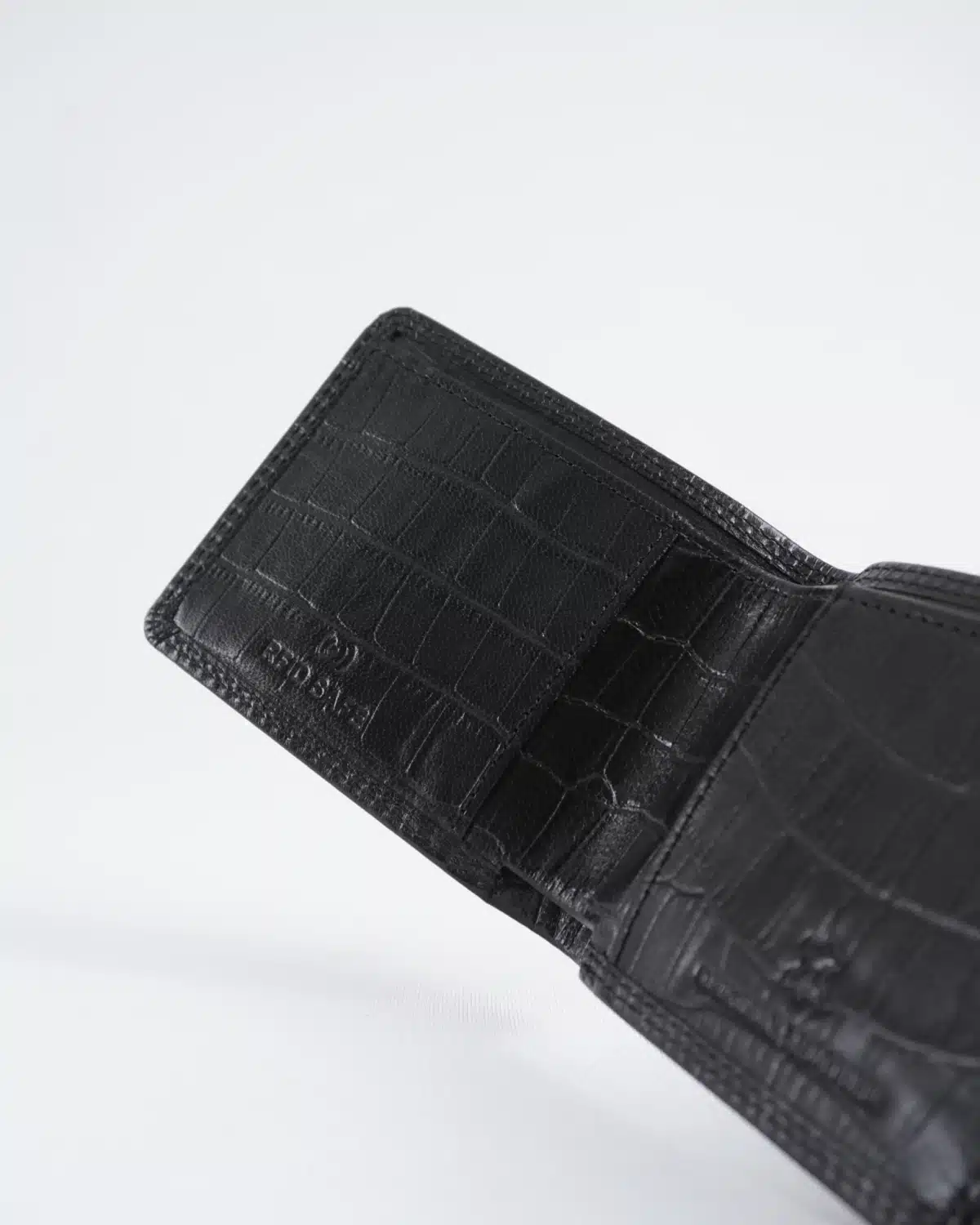 Conway - Men’s Original Leather Wallet (Croco Black) Conway - Men’s Original Leather Wallet (Croco Black)