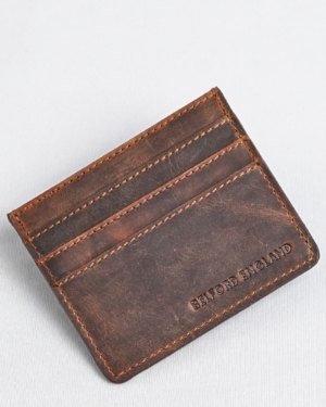 Darwin- Men’s Original Leather Card Holder (Rugged Brown)