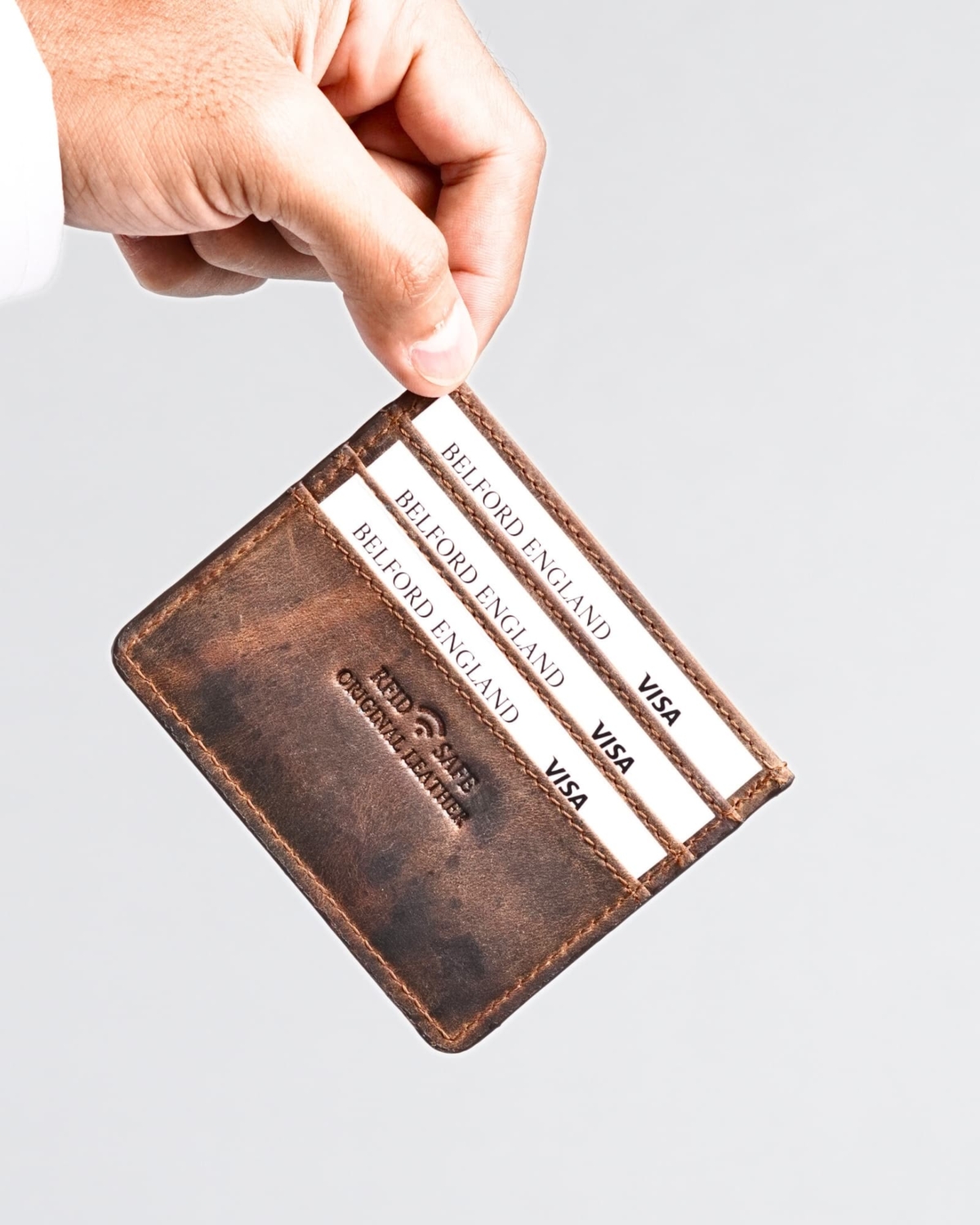 Darwin- Men’s Original Leather Card Holder (Rugged Brown) Darwin- Men’s Original Leather Card Holder (Rugged Brown)