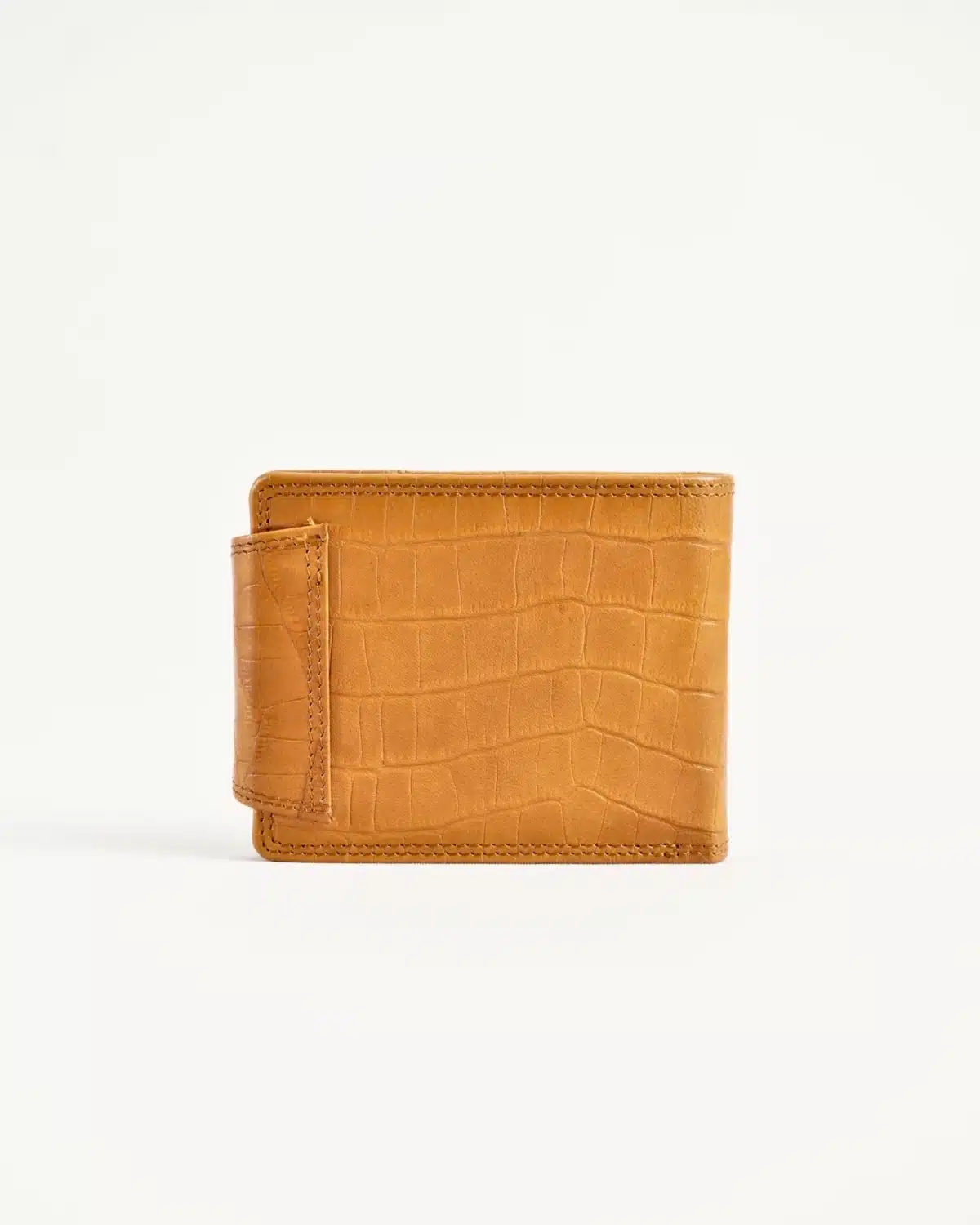 Derby - Men’s Original Leather Wallet (Almond Croco Brown ) Derby - Men’s Original Leather Wallet (Almond Croco Brown )