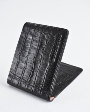 Heritage - Men’s Original Leather Wallet (Croco Black)