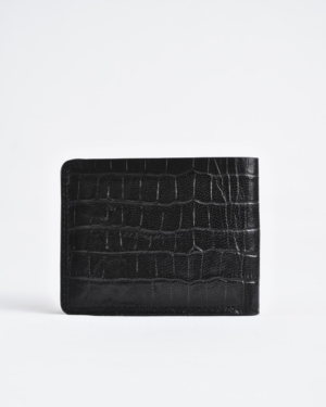 Heritage - Men’s Original Leather Wallet (Croco Black)