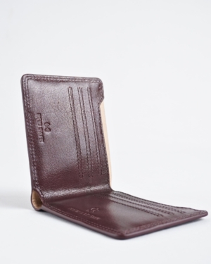 Heritage - Men’s Original Sleek Leather Wallet (Cherry)