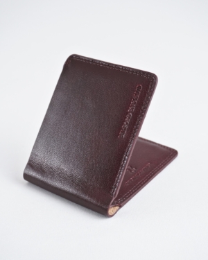 Heritage - Men’s Original Sleek Leather Wallet (Cherry)