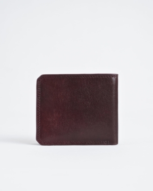 LiverPool - Sleek Men’s Original Leather Wallet (Cherry)