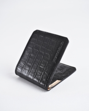 Liverpool - Sleek Men’s Original Leather Wallet (Croco Black)