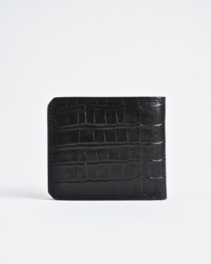 Liverpool - Sleek Men’s Original Leather Wallet (Croco Black)