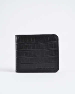 Liverpool - Sleek Men’s Original Leather Wallet (Croco Black)