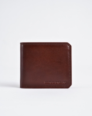 Liverpool - Sleek Men's Original Leather Wallet - (Rich Brown)