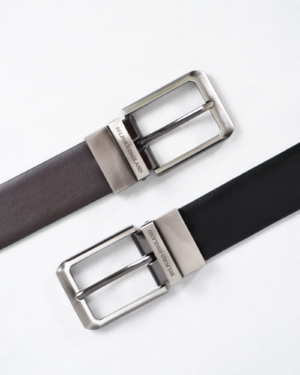 Mexico - Men's Original Leather Belt Reversible (Classic Black & Brown)