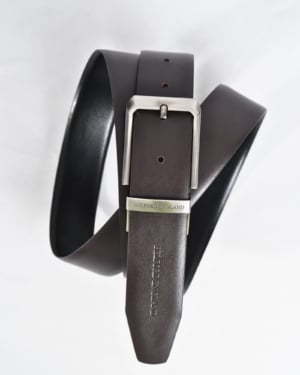 Mexico - Men's Original Leather Belt Reversible (Classic Black & Brown) - 28-44 - Fits Waist Size: 28-44