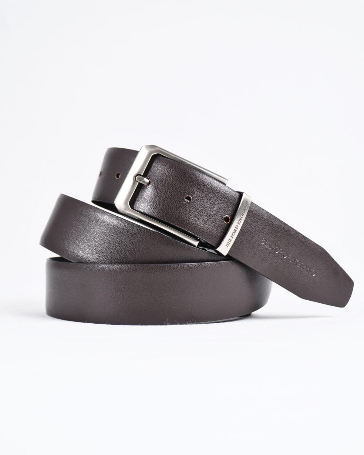 Mexico - Men's Original Leather Belt Reversible (Classic Black & Brown) - 28-44 - Fits Waist Size: 28-44
