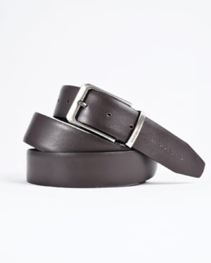 Mexico - Men's Original Leather Belt Reversible (Classic Black & Brown) - 28-44 - Fits Waist Size: 28-44