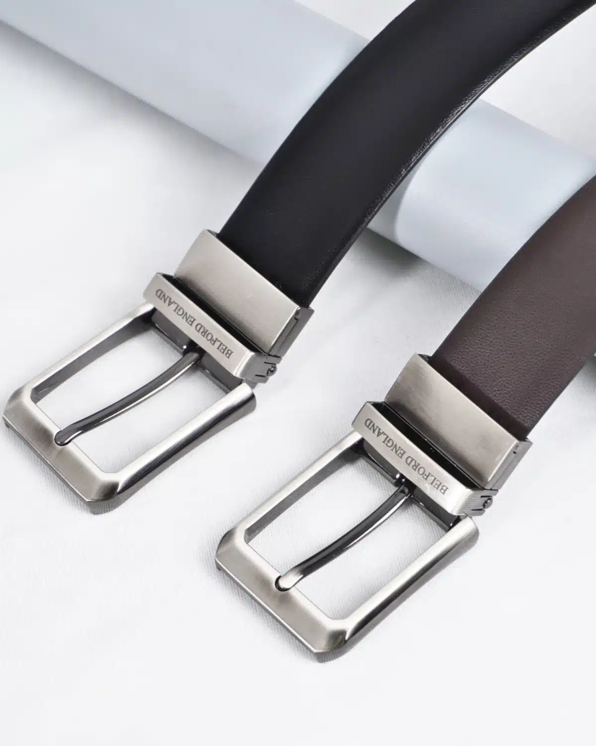 Mexico - Men's Original Leather Belt Reversible (Classic Black & Brown) Mexico - Men's Original Leather Belt Reversible (Classic Black & Brown)