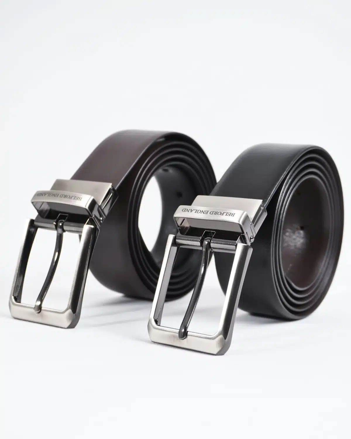 Mexico - Men's Original Leather Belt Reversible (Classic Black & Brown) Mexico - Men's Original Leather Belt Reversible (Classic Black & Brown)