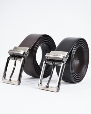 Mexico - Men's Original Leather Belt Reversible (Classic Black & Brown)