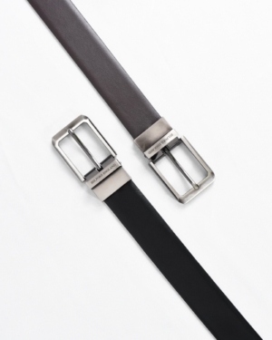 Mexico - Men's Original Leather Belt Reversible (Classic Black & Brown)