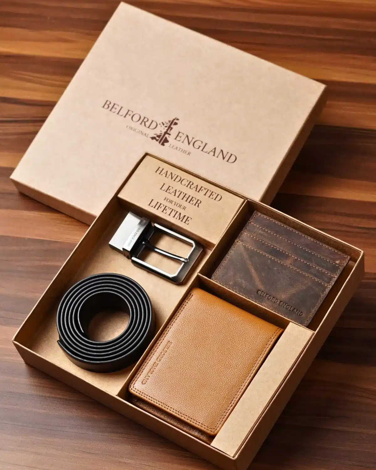 Personalized Leather Wallet , Belt & Card Holder - Premium Gift for B'day & Anniversary Personalized Leather Wallet , Belt & Card Holder - Premium Gift for B'day & Anniversary