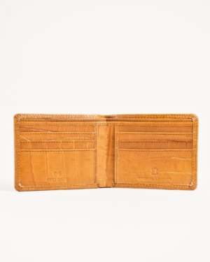Real Madrid - Men’s Original Leather Wallet (Almond Croco Brown)