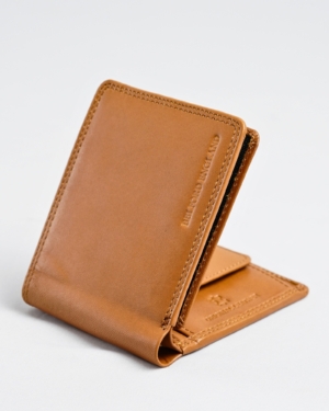 Tanner Men’s Original Leather Wallet (Almond Brown)