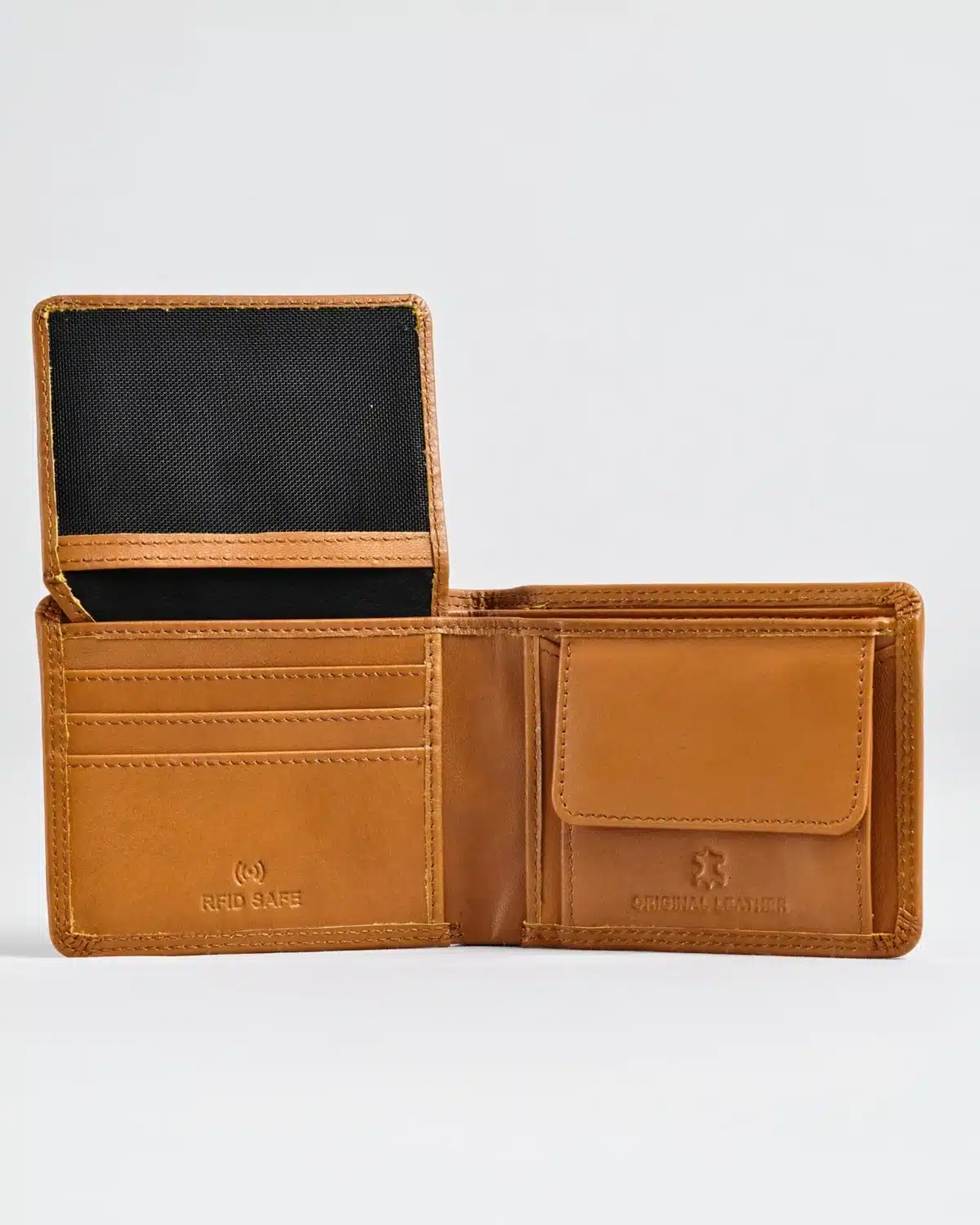 Tanner Men’s Original Leather Wallet (Almond Brown) Tanner Men’s Original Leather Wallet (Almond Brown)