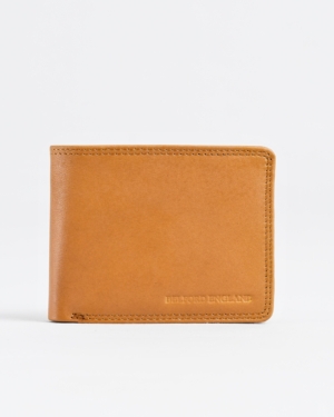 Tanner Men’s Original Leather Wallet (Almond Brown)