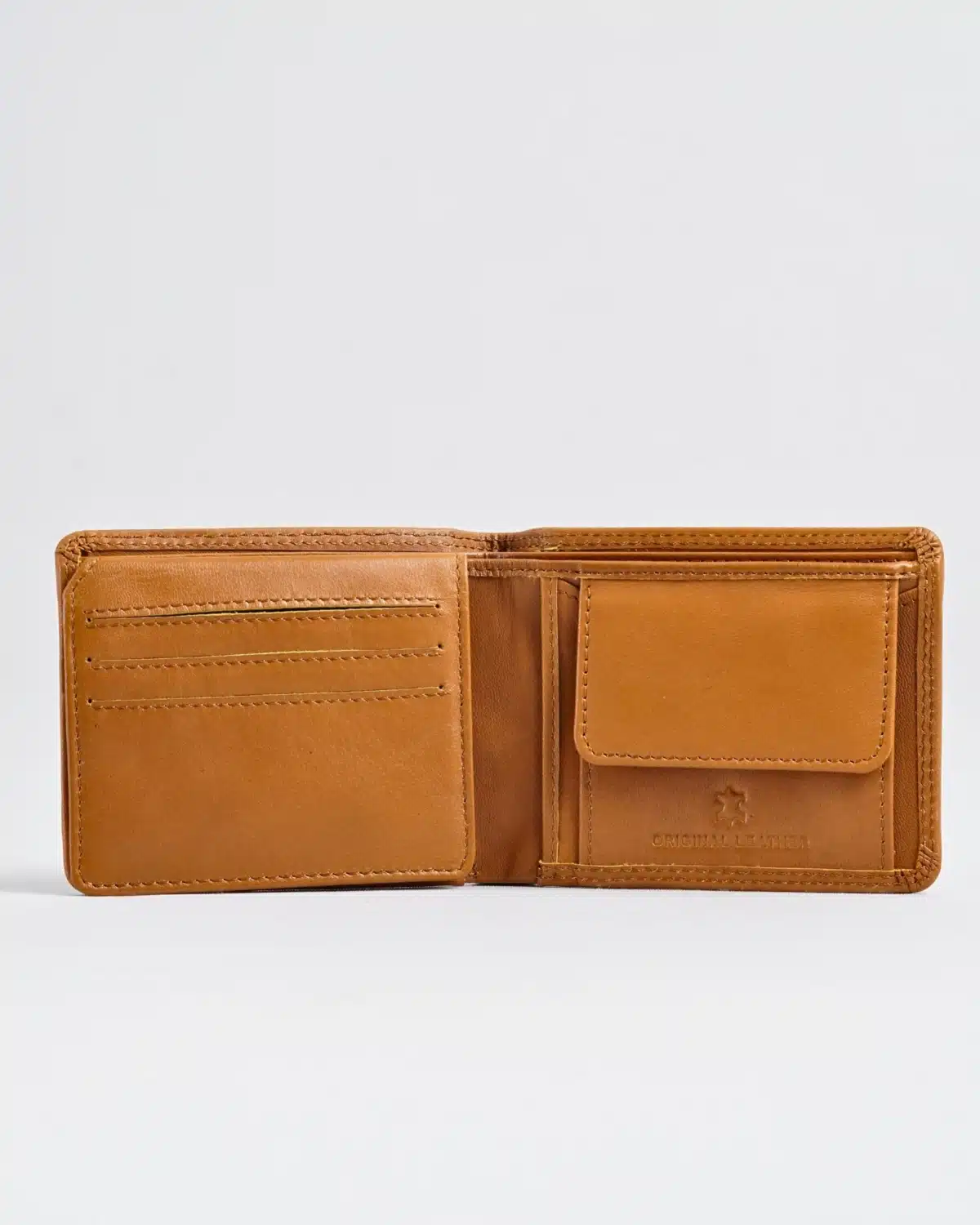 Tanner Men’s Original Leather Wallet (Almond Brown) Tanner Men’s Original Leather Wallet (Almond Brown)
