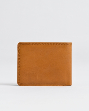 Tanner Men’s Original Leather Wallet (Almond Brown)