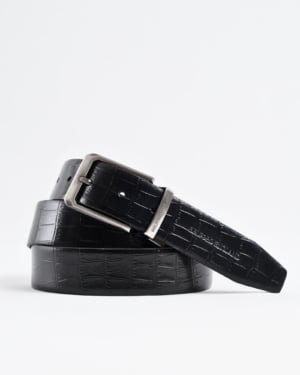 Arizona - Men's Original Leather Belt Reversible (Black & Tan) - 28-44 - Fits Waist Size: 28-44