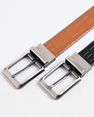 Arizona - Men's Original Leather Belt Reversible (Black & Tan)