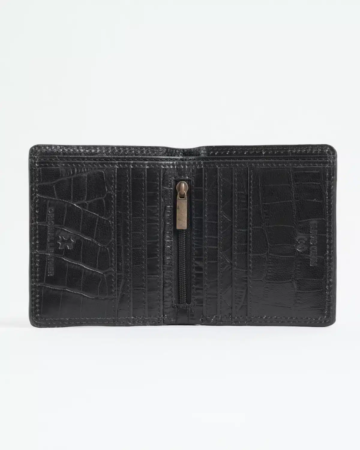 Aubrey - Men’s Original Leather Wallet (Croco Black) Aubrey - Men’s Original Leather Wallet (Croco Black)