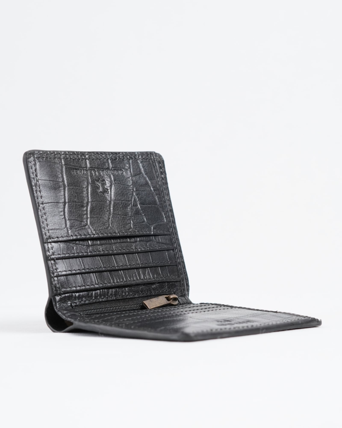 Aubrey - Men’s Original Leather Wallet (Croco Black) Aubrey - Men’s Original Leather Wallet (Croco Black)