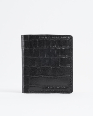 Aubrey - Men’s Original Leather Wallet (Croco Black)