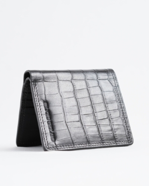 Aubrey - Men’s Original Leather Wallet (Croco Black)