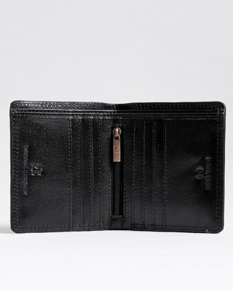 Aubrey - Men’s Original Leather Wallet (Jet black)