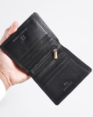Aubrey - Men’s Original Leather Wallet (Jet black)