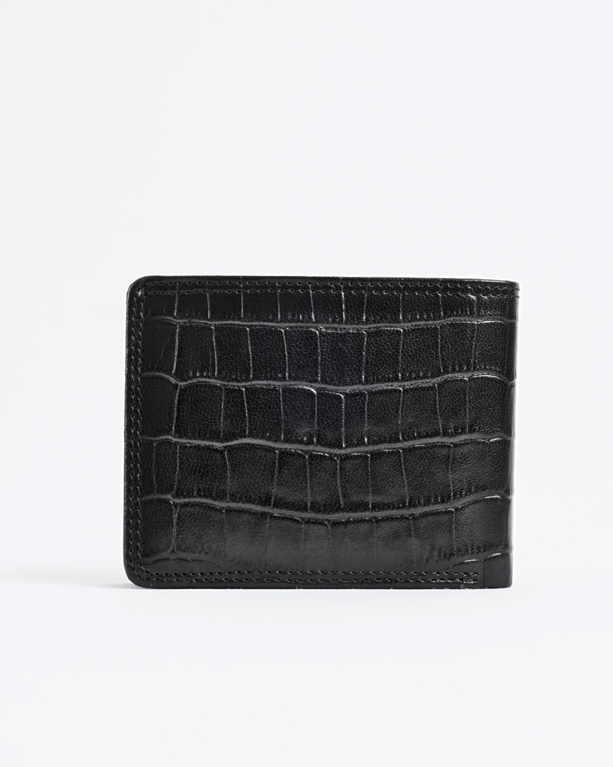 Hudson Men’s Original Leather Wallet (Croco Black) Hudson Men’s Original Leather Wallet (Croco Black)